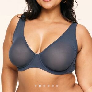 NWT ADORE ME Ivy Unlined mesh full coverage triangle bra 38DD underwire